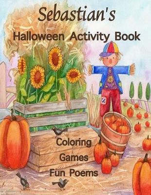 Book cover for Sebastian's Halloween Activity Book