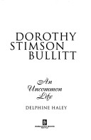 Book cover for Dorothy Stimson Bullitt
