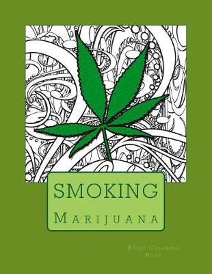 Book cover for Smoking Adult Coloring Book