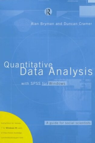 Cover of Quantitative Data Analysis with SPSS for Windows