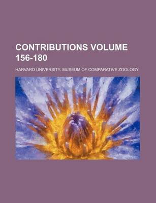 Book cover for Contributions Volume 156-180