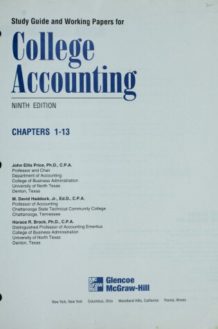 Cover of Study Guide and Working Papers