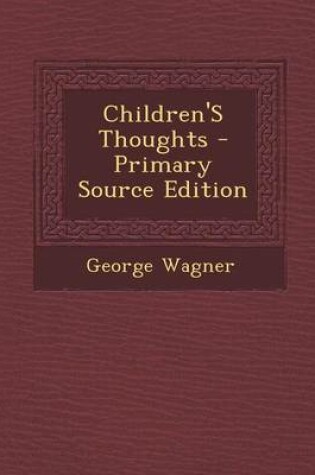 Cover of Children's Thoughts