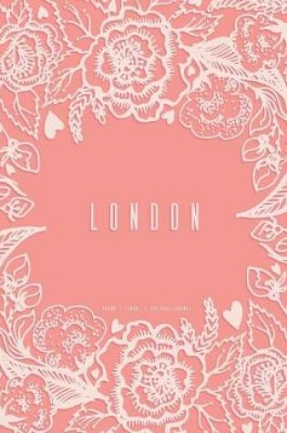 Cover of London - Dot Grid Journal, Peach Floral