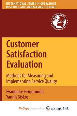 Book cover for Customer Satisfaction Evaluation