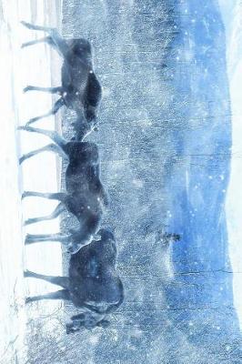 Book cover for Three Moose in a Row in the Snow Journal