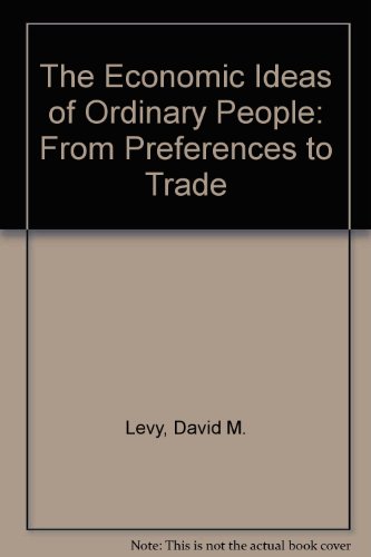 Book cover for The Economic Ideas of Ordinary People