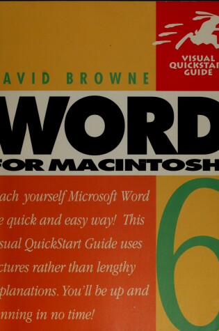 Cover of WORD 6 MAC VISUAL QUICKSTART GUIDE