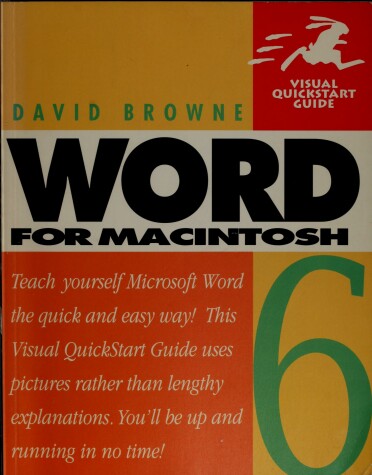 Book cover for WORD 6 MAC VISUAL QUICKSTART GUIDE