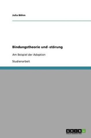 Cover of Bindungstheorie und -stoerung