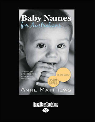 Book cover for Baby Names for Australia