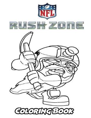 Book cover for NFL Rush Zone Coloring Book