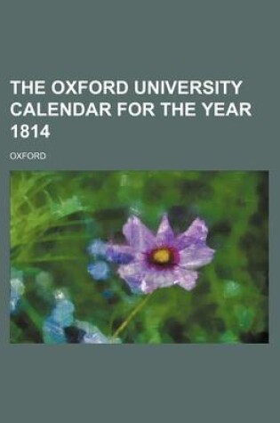 Cover of The Oxford University Calendar for the Year 1814