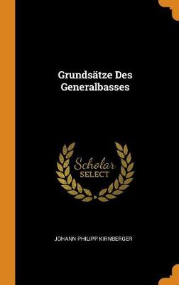 Book cover for Grundsatze Des Generalbasses