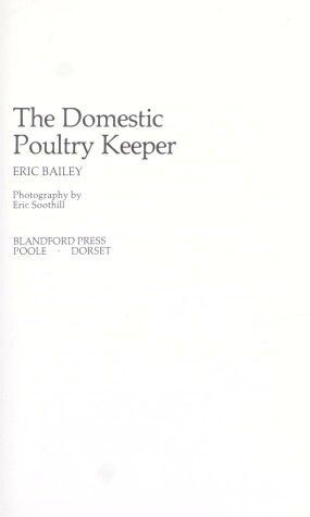 Book cover for Domestic Poultry Keeper