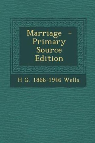 Cover of Marriage - Primary Source Edition