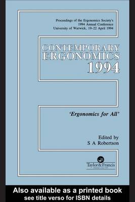 Book cover for Contemporary Ergonomics