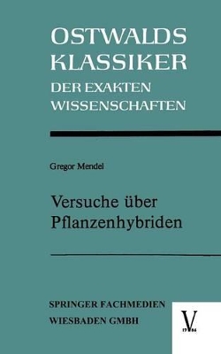 Cover of Versuche über Pflanzenhybriden