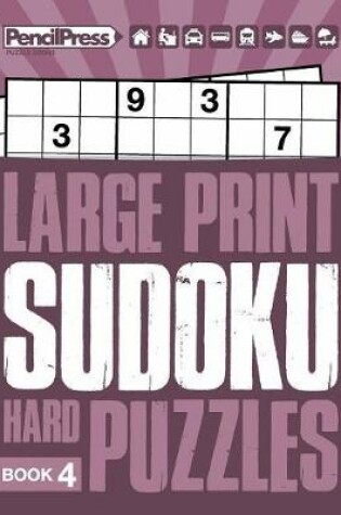 Cover of Large Print Hard Puzzles Book 4