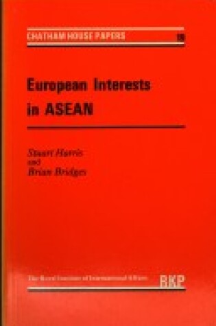 Cover of European Interests in ASEAN
