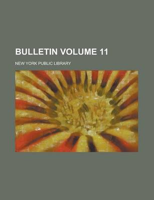 Book cover for Bulletin Volume 11