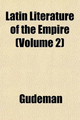 Book cover for Latin Literature of the Empire (Volume 2)