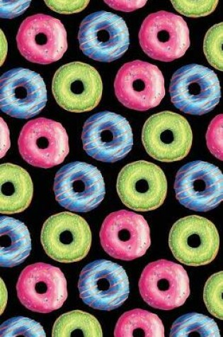 Cover of Journal Notebook Funky Iced Doughnuts Pattern 1