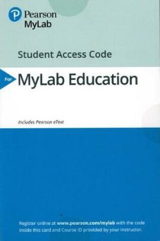 Cover of MyLab Education with Enhanced Pearson eText -- Access Card -- for Classroom Management for Middle and High School Teachers