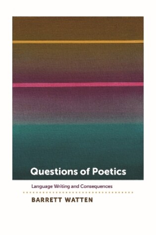 Cover of Questions of Poetics