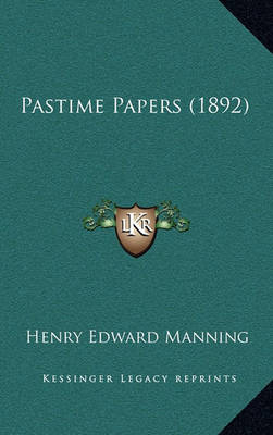 Book cover for Pastime Papers (1892)