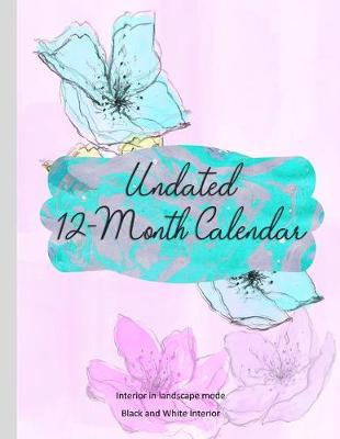 Book cover for Undated 12-Month Calendar