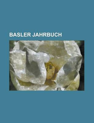 Book cover for Basler Jahrbuch