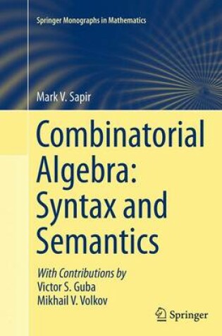 Cover of Combinatorial Algebra: Syntax and Semantics