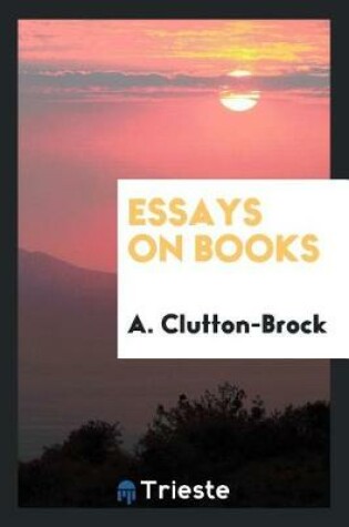 Cover of Essays on Books