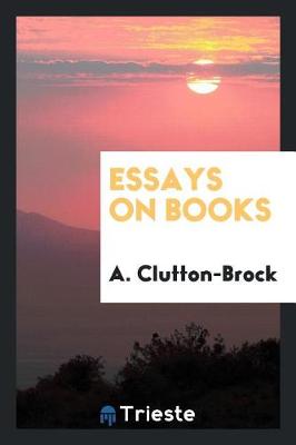 Book cover for Essays on Books