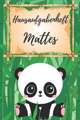 Book cover for Hausaufgabenheft Mattes