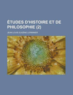 Book cover for Etudes D'Histoire Et de Philosophie (2)