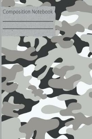 Cover of Camouflage Gray Composition Notebook - 5x5 Graph Paper