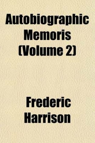 Cover of Autobiographic Memoris (Volume 2)