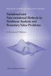 Book cover for Variational and Non-variational Methods in Nonlinear Analysis and Boundary Value Problems