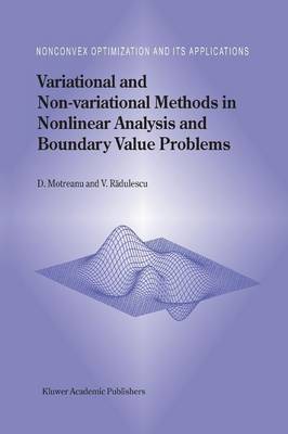 Cover of Variational and Non-variational Methods in Nonlinear Analysis and Boundary Value Problems