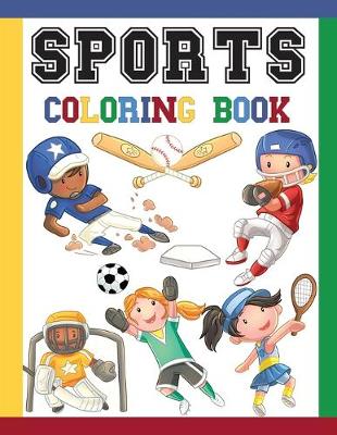 Book cover for Sports Coloring Book