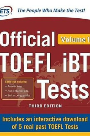 Cover of Official TOEFL IBT Tests Volume 1, Third Edition