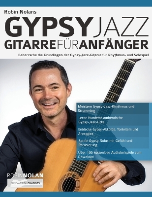 Book cover for Robin Nolans Gypsy Jazz Gitarre fur Anfanger