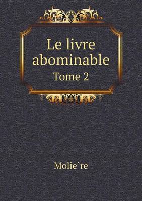 Book cover for Le livre abominable Tome 2