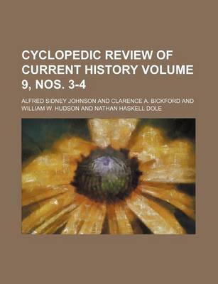 Book cover for Cyclopedic Review of Current History Volume 9, Nos. 3-4