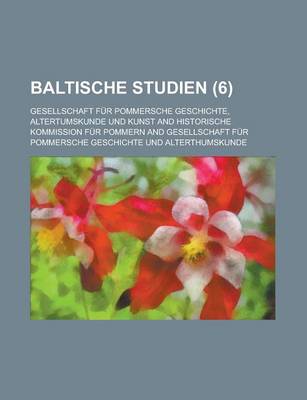 Book cover for Baltische Studien (6)