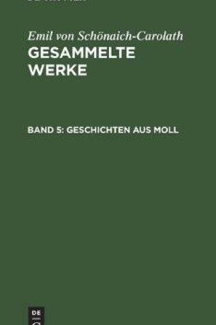 Cover of Geschichten Aus Moll