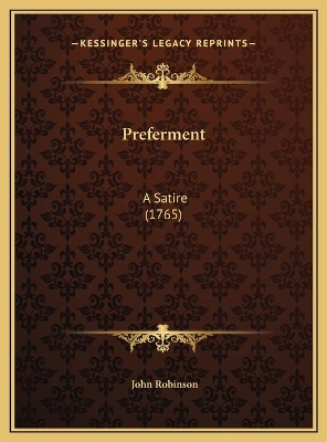 Book cover for Preferment