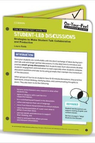 Cover of The On-Your-Feet Guide to Student-Led Discussions